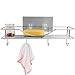 AISHN Bathroom Towel Shelf/Kitchen Holder, 304 Stainless Steel Vacuum Super Silicone Storage Rack, Space-Saving Rack Includes 4 Hooks