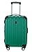 Travelers Club Madison Hardside Expandable Luggage with Cup/Phone Holder, Green, Carry-On 20-Inch