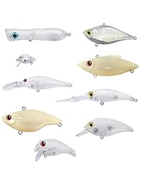 Ganchillo Crankbaits en blanco sin pintar señuelo de la pesca con caja de trastos