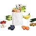 GSSUSA 50 Pcs White Gift Bags Medium 8x4.75x10.5, Kraft Paper Bags with Handles for Shopping, Gift, Merchandise, Retail, Party Favor, Gift Bags, Bags for Small Business, Boutique, Bolsas de Papel