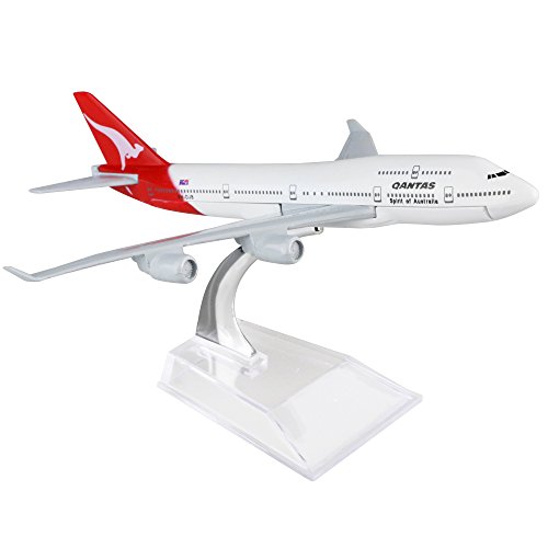 Australia Qantas Boeing 747 16cm Metal Airplane Models Child Birthday Gift Plane Models Home Decoration by HANGHANG