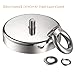 Fishing Magnets, Wukong 1146 lbs(520 KG) Pulling Force Super Strong Neodymium Rare Earth Magnet with Countersunk Hole Eyebolt Diameter 4.72 inch(120mm) for Retrieving in River and Magnetic Fishing