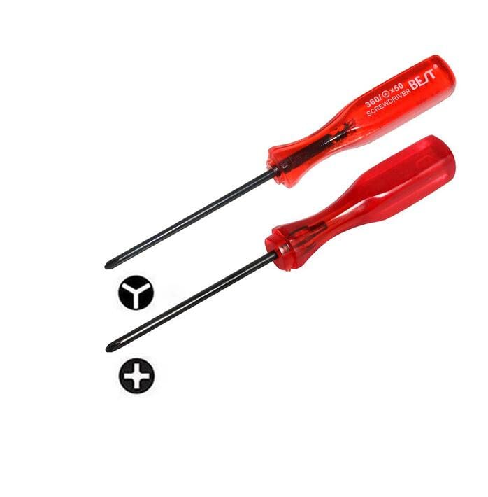 Cross Screwdriver & Tri Wing Y Triangular Screwdriver Screw Driver Repair Tool For GBA GBA SP GBC Wii NDS NDSL Console.
