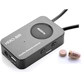 EDIMAEG Loud Sound 45-100dB 35 inch Amplifier Bluetooth Neckloop Aids T-coil with CIC Spy Earpiece