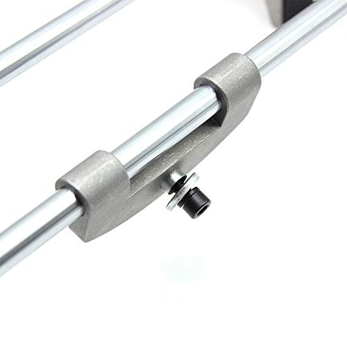 RanBB Lock Mortiser, 8pcs Mortice Door Fitting Jig Lock Mortiser DBB Key JIG1 With 3 Cutters Ruler