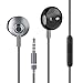 Earbuds Earphones Headphones Ear Buds in Ear Earphones Noise Isolation Headsets Heavy Bass Earphones Microphone Volume Control Powerful Bass Tablets Laptop Mp3 Mp4 Players 3.5mm Gray