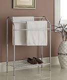 Chrome Finish Towel Bathroom Rack Stand Shelf ()