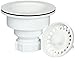 BLANCO, White 441091 SILGRANIT-Matched Kitchen Drain Basket Strainer, 3.5
