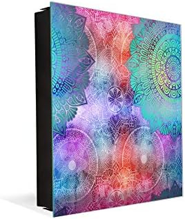 Concept Crystal Wall Mount Key Box together with Decorative Dry Erase Board K12 Vintage mandalas