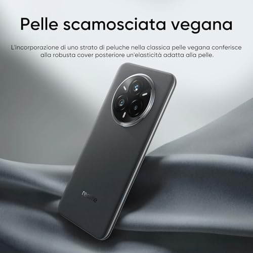 realme 14 Pro+ Android Smartphone, 8+ 256GB, Sony IMX896 OIS-Kamera, Qualcomm Snapdragon 7s Gen 3 5G, IP69, 6.83" 120-Hz-Display, 5260-mAh-Akku, Grau (Mit Adapter)