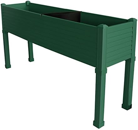 Huerto urbano GREENLAND especial balcón. 120x32x75 cm. Color:Verde ...