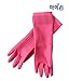 Kitchenware Mamison Quality Rubber Gloves Pink Size M, Waterproof Rubber Gloves 1 Pairs, Korean Home and Improvement Brand