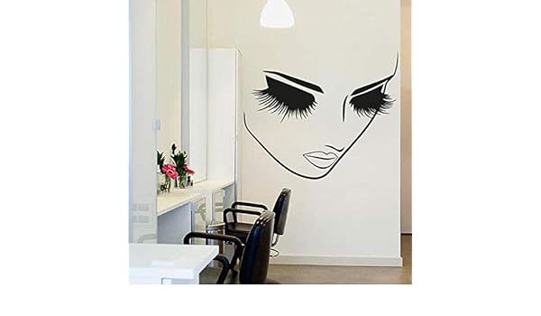 Vinyle stickers muraux muraux Lashes Salon Amovible sticker Lash ...