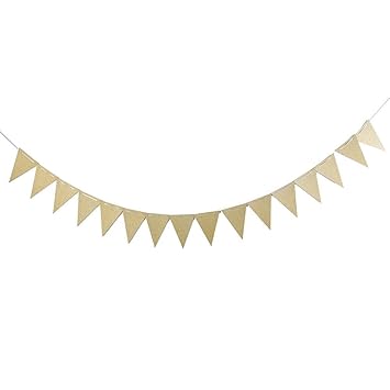 Amazon Com Tonyteo88 Banner Pink Silver Gold Flag Banner Glitter