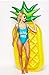 OVOV Pool Party Pineapple Pool Float Giant Inflatable Floatie Lounge Raft for Kids & Adults Summer Pool Party Toys (Pineapple)