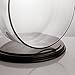 CYS EXCEL Glass Dome Cloche With Black Wood Base (H:13