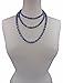 MGR MY GEMS ROCK! 60 Inch 8MM Polished Genuine Sodalite Multi-layer Long Endless Infinity Beaded Necklace.