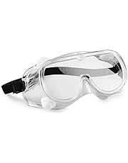 hand2mind 6 Inch Clear Safety Goggles, Meets ANSI Z87.1 Safety Standards (Pack of 10)