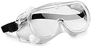 hand2mind 6 Inch Clear Safety Goggles, Meets ANSI Z87.1 Safety Standards (Pack of 10)
