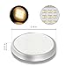 LUNSY LED Under Cabinet Lighting Puck Lights(3000K-6000K), Max 9W,460 Lumens,for Bedroom,Closet,Display Lighting (Set of 4)