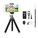 Phone Tripod, Sellemer Flexible and Adjustable Tripod Bluetooth Camera Remote for iPhone X 8 7 Plus 6S 6 5s 5 SE, Galaxy S8 S7 S6 Edge and Gopro Hero/ Akaso EK7000 Action Camera (tripod)