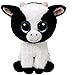 Ty Beanie Boo's 36841 Glitter Eye Pink Cow Butter Dish, 6-Inch, Black/White