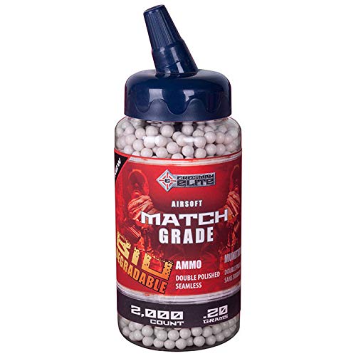 Crosman 6mm biodegradable airsoft BBs, 0.20g, 2000 rds, white - //coolthings.us