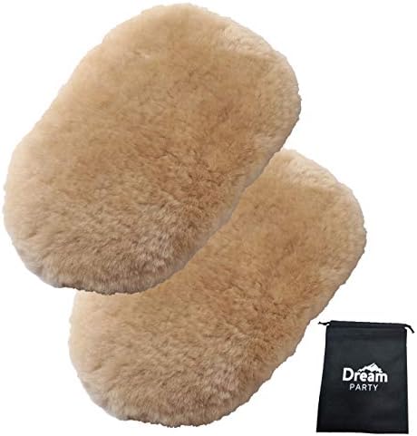 洗車 スポンジ 洗車グッズ Web限定 ムートングローブ 2個セット 高級オーストラリア羊毛100 洗車用品 洗車セット ムートン ホイール Dp500 洗車ブラシ 代用 1年保証 車 Dreamparty 洗車スポンジ 収納袋付き 高級羊毛