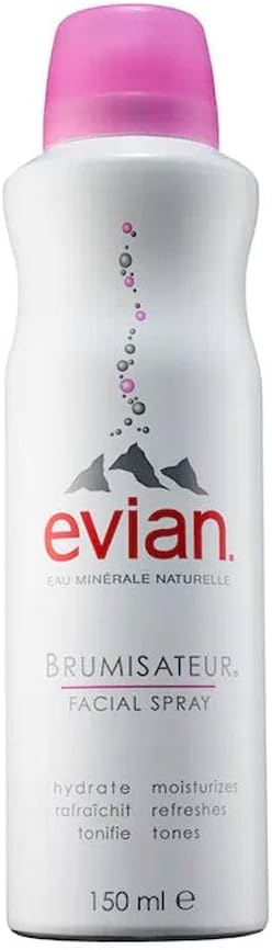 Evian Brumisateur Facial Spray 150ml - Hydration Makeup Fix Freshness Pure Skin