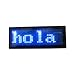 Leadleds Blue Led Name Tag, Built in Rechargeable Battery, Scrolling LED Signs Display Name Badge with Magnet and Pins, Advertising and Noticed Indoor Use for Bar, Cafe, Store, Uber