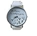 SMTSMT Hot Women Leather Late Anyway Letter Watches_White