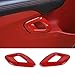 Voodonala for Challenger 2015-2023 Car Door Inner Door Handle Cover Trim Accessories for Dodge Challenger 2015-2023 (Red,ABS,2Pcs)