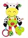 Zig Zag Kid Musical Cow Soft Plush Baby Rattle with Teether