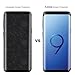 Galaxy S9 Plus Screen Protector [ 2 Pack ], PLESON Samsung Galaxy S9 Plus Screen Protector, [ Not Glass ] [Case Friendly] [Full Coverage] Anti-Bubble Film Screen Protector (Black1)