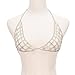 Franterd Bikini Chain, Retro Fashion Bra Body Sequin Necklace Chain (Flower)