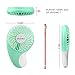 Eobeo Small Pocket Personal Fan Mini Size with 2-Speed Portable Hand Held Electric Cooling for Women Kids Home Office Outdoor Travel Camping Makeup USB Rechargeable Battery Operated (Fashion Green)