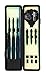All In Gear Steel Tip Darts Set Black Mamba StriSteel Tip Darts Set - Black Mamba Strikes 22 Gram Professional Grip Durable Brass Barrels, Aluminum Shafts, PET Flights, and Slim Case