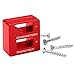 Katzco Precision Magnetizer and Demagnetizer -Pack - for Screwdrivers, Screws, Drill Bits, Sockets, Nuts, Bolts, Nails, Drivers, Wrenches, Tweezers, and Other Steel Tools (1 Pack, Red)