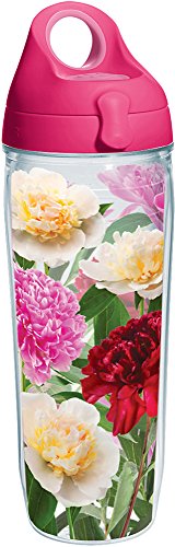Tervis 1231824 Peonies From Heaven Tumbler with Wrap and Pas