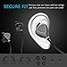 Bluetooth Headphones, Wireless Sports Running Headphones with Mic Lightweight Stereo Earbuds Magnetic Sweatproof In-Ear Earphones for Gym Work Out Compatible iPhone 7/7 Plus