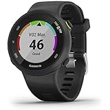 Garmin Forerunner 45, 42MM Easy-to-Use GPS Running Watch with Garmin Coach Free Training Plan Support, Black
