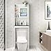 Yaheetech Over The Toilet Cabinet, Space-Saving Bathroom Cabinet w/Adjustable Shelves, 7.4in D x 23.2in W x 68.9in H