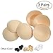 Nimiah Bra Cups Inserts Bra Pads Women's Round Sport Yoga Bra Pads Inserts 3 Pairs in Set Beige C/D Cup