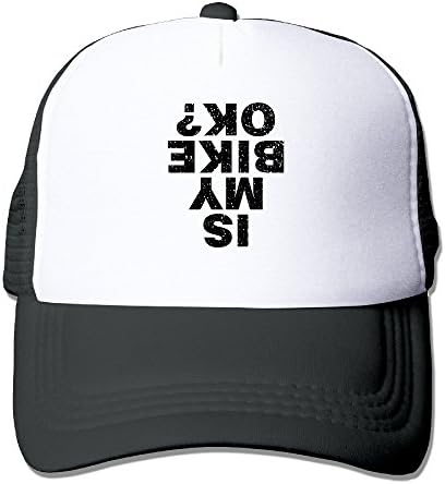 Erpoc is My Bike Okay Printed Hat Summer Mesh Cap with Adjustable Snapback Strap with 5 Colors