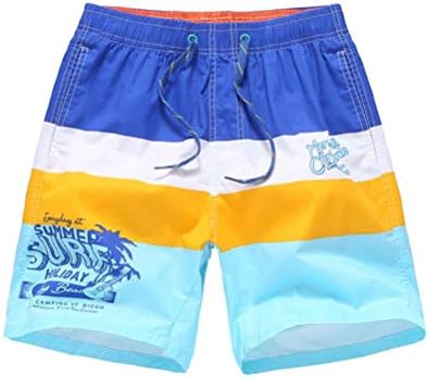 LHY7 Flood Control Swim Trunks Five Points Boxer Trunks Candy Color Shorts for Men