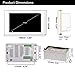 HELMER Bluetooth Amplifier in Wall, Home Stereo Audio System, 5″ Video Player with Touch Screen, White, BM207Mthumb 4