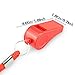 Hipat Red Emergency Whistles with Lanyard, Loud Crisp Sound, 12 Packs Plastic Whistle Bulk Ideal for Lifeguard, Self-Defense and Emergency
