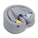 Lulyboo Indoor/Outdoor Cuddle & Play Baby Travel Lounge, Portable, Adjustable Baby Nest Backpack, Gray/Metro