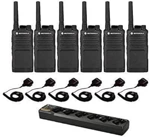 Amazon.com: 6 Motorola RMU2040 Two-Way Radios 6 Speaker Mics + 6-Bank
