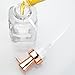 InterDesign Cora Glass Foaming Soap Dispenser Pump for Kitchen or Bathroom Sinks, Clear/Copper